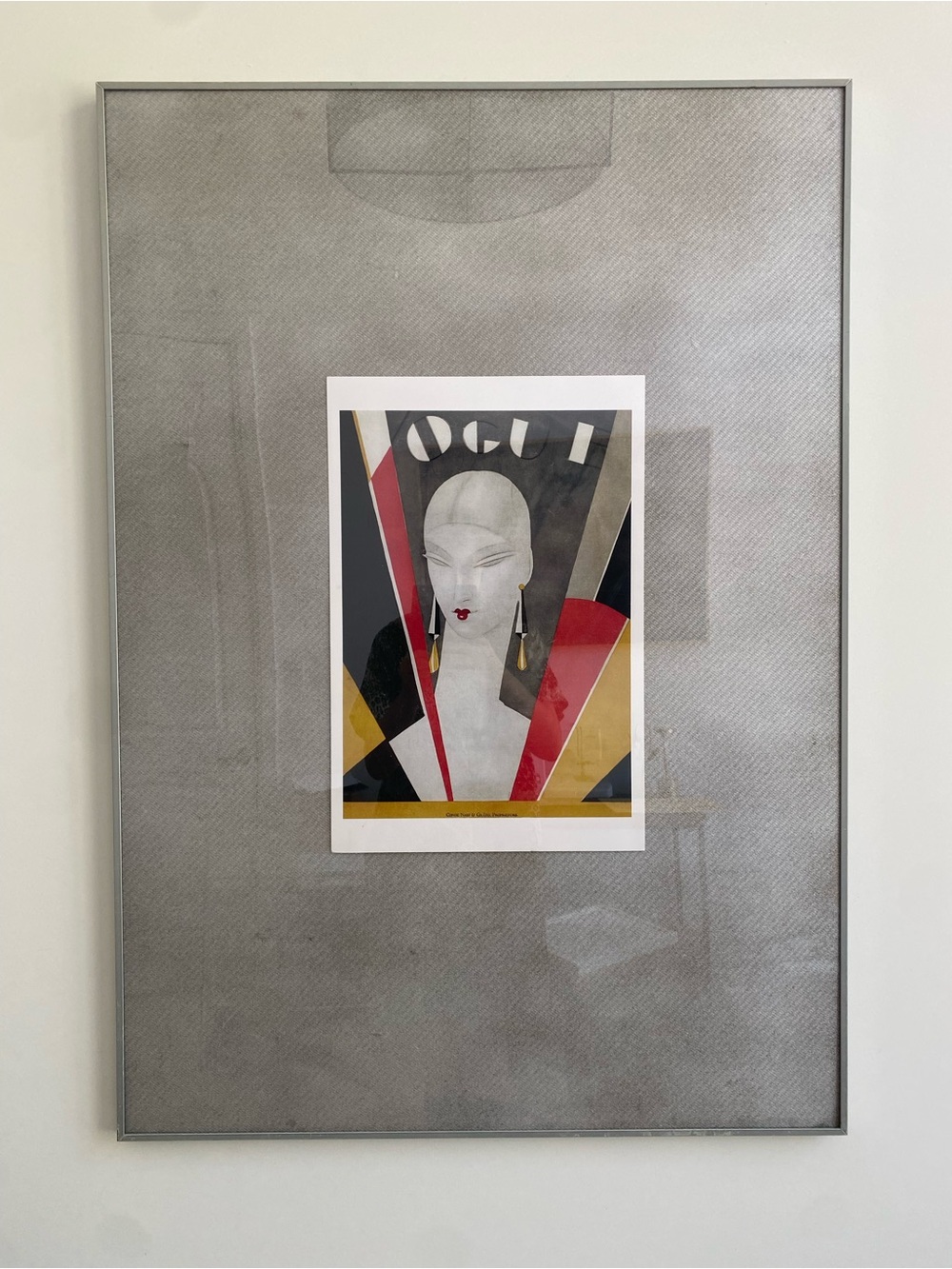 ART DECO VOGUE PRINT FRAMED.